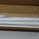 Tension Curtain Rod 41-185 In (4-15ft), Extra Long Tension Rod No Drilling For Patio Windows, White Shower Curtain Rod For Room Divider,One-Click Telescopic Rod, Outdoor Curtain Rods Never Rust