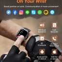 Military Smart Watches for Men (Answer/Make Calls), 2.02'' Fitness Smart Watch for Android and iPhone, Waterproof Fitness Tracker with Blood Pressure/Heart Rate/Sleep/100+ Sport Modes, Watches for Men