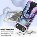 5 x Compact Case for iPhone Air cat Design,Cute Holographic Soft Slim TPU Shockproof Protective Bumper 17 Air Phone Cases Cover for Women Girls Man Aesthetic Glitter Shiny