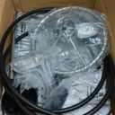 Marine Steering Control Cable, 12ft Cable Outboard Steering Kit 3/4" Standard Tapered Shaft, Marine Steering System for Yachts and Other Watercraft