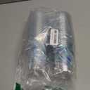 50 Pcs Winter Cups 12 oz Snowflake Plastic Glasses Disposable Blue Snowflake Clear Cups for Cold Beer Beverage Ice Cream Snacks Winter Party Supplies Decoration