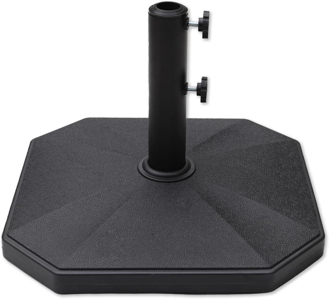 C-Hopetree 40 lb Heavy Duty Square Patio Base Stand for Outdoor Market Table Umbrella, Black