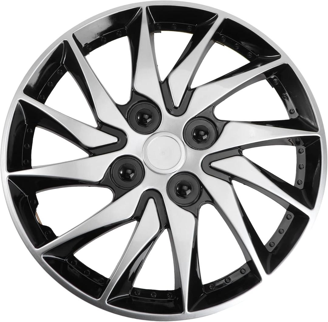 14 Inch Wheel Cover Hubcap Replacement for Car Hub Auto Refit Accessory with Durable Design Protects Wheels Easy to Clean, 15.15 inches