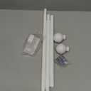 ENJOYBASICS No Drill Curtain Rods for Window 28 to 48 Inches, 5/8 Inch Diameter Renter Friendly Drapery Rod with Adhesive Brackets without Drilling, Adjustable from 27 to 52 Inches, White