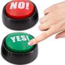 Talking Yes & No Buzzer Buttons - Pack of 2