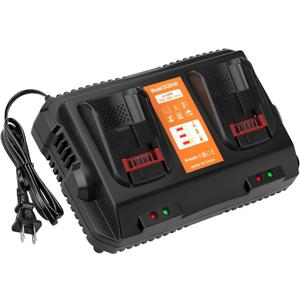 Battery Charger Station Replacement for Dewalt Battery Charger DCB102 Comaptible with Dewalt 12V/20V Max Battery Black