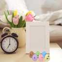 PRETYZOOM 100Pcs Speckled Eggs Hatching Dinosaur Eggs Children's Day DIY Crafts Easter Eggs Ornaments for Decor, 0.6 x 0.7 Inch