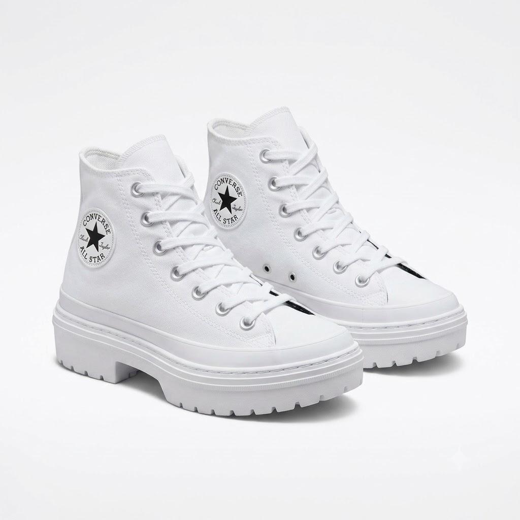Converse Women's Chuck Taylor All Star Lugged Heel Platform High Top Sneaker, 6, White And Black