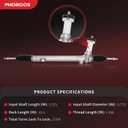 PHOBOOS Electric Power Steering Rack and Pinion Assembly Compatible with Hyundai Sonata 2011-2014 2.0/2.4L, Without Sport Steering, Except Hybrid Models, New Unit, Ref. 1G-2403 Rack length: 42.6 in