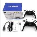 2.4G Wireless Game Controller Set, Dual Gamepad with USB Receiver, White and Black, Classic Game Console Support, 10 Simulator Compatible