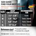 Frelaxy Padded Elbow Forearm Sleeves 2 Pack Compression Crashproof Arm Pads for Football Basketball Volleyball Soccer