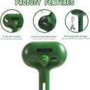 4 x Cat/Dog Deshedding Brush with Water Spray and Steamer - Grooming Tool for Shedding Hair Removal (Christmas Green)