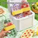 2-in-1 Ice Cube Bottle,Ice Cube Tray Water Bottle,2025 New Ice Cube Making Bottle for Home Outdoor Office Ice Making Freezer Coffee Juice Beverages (Green)