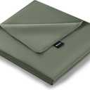 ZonLi 48"x72" New Green Duvet Cover, Oeko-texCertified 100% Cotton, Twin Size RemovableDuvet Cover for Weighted Blanket