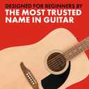 Fender California Debut Redondo Series Acoustic Guitar Pack, Beginner Guitar, Includes Gig Bag, Stand, and More, Natural