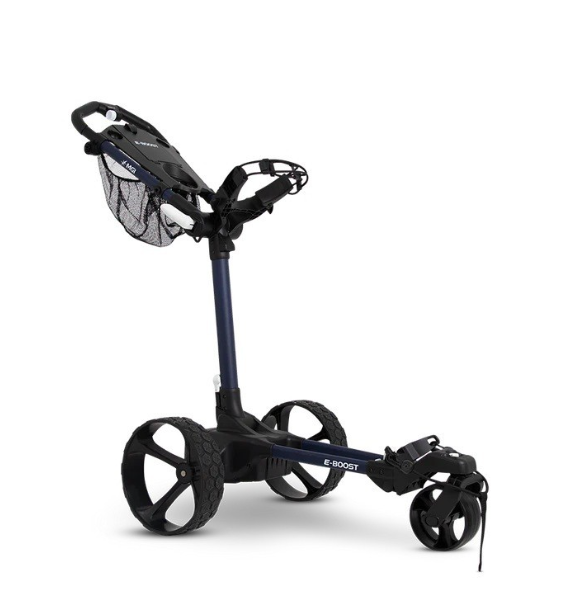 MGI E-BOOST Lightweight Assisted Golf Pushcart with Push and Boost Modes - Black