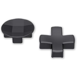 eXtremeRate 2 pcs Metalic Black Magnetic Stainless Steel D-Pads, for Xbox Elite 1/2 Controller, Replacement Parts Directional Pad Button Kits for Xbox One Elite & Xbox One Elite Series 2 Controller