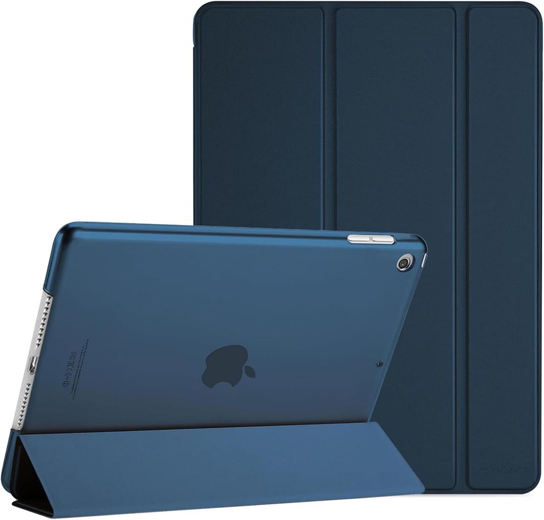 ProCase for iPad 9th/ 8th/ 7th Generation Case 10.2 Inch (2021/2020/2019 Release), 10.2 iPad Case 9th/ 8th/ 7th Gen Cover, Slim Smart Cover with Translucent Hard Shell Back - Navy