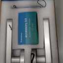 Smart Door Lock with Knob, Keyless Entry Door Locks with Handle, Fingerprint Door Knob for Bedroom/Front Door/Apartment,Generate Passcode Remotely Silver