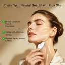Muscle Scraper Tool, 2 in 1 Stainless Steel Gua Sha Tool for Body with Wooden Handle, Muscle Scraper Scraping Massage Tools for Physical Therapy, Fascia Scrapers for Back Legs Arms Shoulder