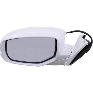 ApplianPar Left Driver Side Power Heated Mirror for Honda Accord 2013-2017 6 Pins White