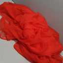 Red Tulle  Party Table Skirt Ceiling Decor