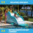 WOW Sports Wiggler Inflatable Sprinkler Slide with Center Bump - Garden Hose Attachment - Backyard Water Play - Kids & Adults