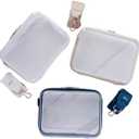 MAPLE + LARK M + L Clear Stadium Clutch, PVC Transparent Purse, 8x6x3 inches, Event Approved Crossbody Bag
