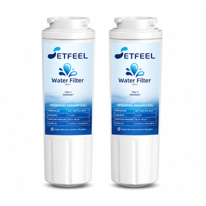 WRF555SDFZ FMM-2 WRF535SWHZ WRX735SDHZ WRMF3636RZ WRX735SDBM WRF555SDHV WRFF3436RZ WRF535SWHV Refrigerator Water Filter For Whirlpool, Fit Maytag Mfi2570fez Msd2651heb Replacement, 2 Pieces
