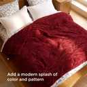 Bedsure GentleSoft Red Fleece Blanket for Couch - Cozy Soft Blankets for Women, Cute Small Throws for Girls, 108x90 Inches