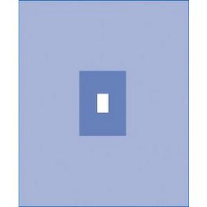 Medline Sterile Fenestrated Surgical Sheet Drapes, SMS Fabric, 40 Inches x 62 Inches, Absorbent Reinforcement, 12 Inches x 13 Inches, Fenestration 4 Inches x 6 Inches, Case of 21 Each