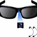 Camera Glasses HD 1080P Video Glasses Bluetooth Sunglasses Camera UV Protection Polarized Lens Sport Action Cam with Earphones for Travel, Cycling, Driving and Other Outdoor Sports