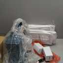 Set of 2 Table Lamps for Living Room Bedrooms, Coastal Nautical Navy Blue Bedside Nightstand Lamp with 2 USB Ports 1 AC Outlet, 3-Color Temperature Farmhouse Beach End Tables Lamp with LED Bulbs