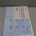 Magnetic Acrylic Calendar for Fridge,2 Pack 11"x15" Clear Fridge Calendar Dry Erase Magnetic Planning Boards Set for Refrigerator with 8 Colorful Highlight Markers