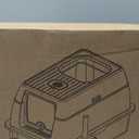 XL Extra Large Stainless Steel Cat Litter Box with Lid, 3-in-1 Enclosed/Open, Durable Metal Litter Box for Big, Multi Cats, Non-Stick, Odor Control, Easy Cleaning, Durable ABS Lid, Green