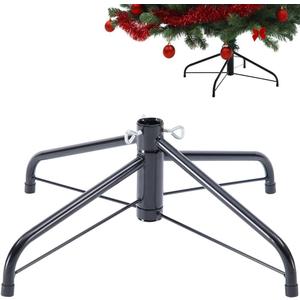 Christmas Tree Stand Heavy Duty Folding Artificial Christmas Tree Stand, for 4 to 6 Foot Trees, Fits 0.86-1.25 Inch Pole