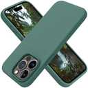 OTOFLY for iPhone 15 Pro Case, Military-Grade Protection, Shockproof Silicone, Anti-Fingerprint & Anti-Slip, Phone Case for iPhone 15 Pro, Pine Green