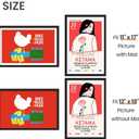 upsimples 12x18 Picture Frame, Display Pictures 11x17 with Mat or 12 x 18 Without, Wall Hanging Poster Frames, Black, 1 Pack