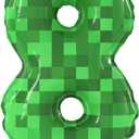 40 Inch Large Mining Number 8 Foil Balloons Green Pixel Miner Theme Number 5-9 Balloons Kids Party Giant 8th Happy Birthday Party Decorations Supplies for Boy or Girl