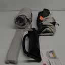 QPAU Inflatable Toddler Travel Bed with Tent  Lightweight Blow Up Kids Air Mattress with Hand Pump  Indoor & Outdoor Portable Sleeping Solution for Camping, Travel, Home, Grandmas  Ages 3+ (A-Khaki Gray)