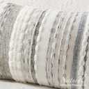 Kevin Textile Spring 12x24 Inch Lumbar Throw Pillow Cover 1 Pack Boho Decorative Soft Chenille Thread Woven Tufted Textured Rectangle Cushion Case Accent for Living Room Couch Sofa Bed, Grey