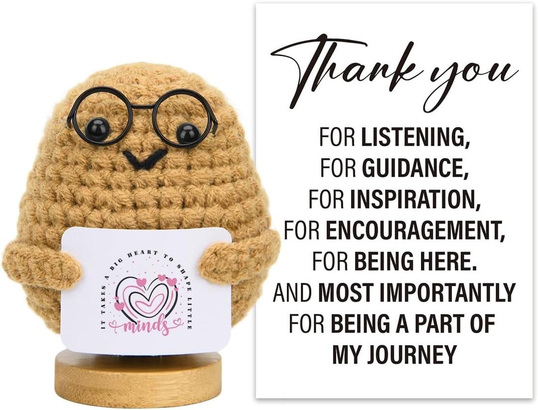 2 x Teacher Appreciation Gifts Thank You Gifts for Teacher End of the Year Gift Teachers Day Graduation Gift for Women Funny Teacher Office Decor Love