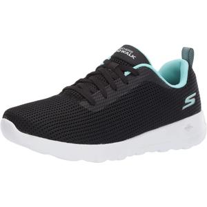 Skechers Women's Go Walk Joy Upturn Shoe (8, Black/Aqua)