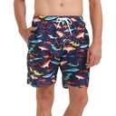 Srnede Mens Swim Trunks Swimsuit Trunks Swim Shorts Swimwear Colorful (XXL)