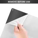 29.5"x 29.5"Black Stainless Steel Backsplash Panel for Stove & Range Hood - Matte Finish Kitchen Wall Splatter Guard with 6 Pre-Drilled Holes,Easy to Clean,Metal Backsplash for Countertop