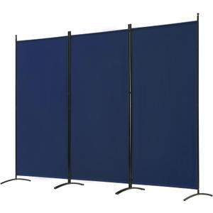 Spurgehom 3 Panel Room Divider Folding Partition Privacy Screens, Freestanding Fabric Room Panel Portable Room Partition Wall Dividers for Home Office Restaurant, 102" W X 71" H 