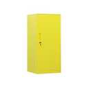 DAYTOYS 1 Door Metal Vertical Storage Locker for Kids Bedroom, Children Room, School, Office, Home, Stackable Steel Storage Cabinet for Toys, Sports Equipment, Anti-Tilting Device. (1D, Yellow)