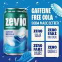 Zevia Zero Sugar Soda, Caffeine Free Cola, 12 oz Cans (24-Pack) Naturally Sweetened, Zero Calorie Sugar Free Soda - Non-GMO Project Verified, Gluten-Free, Vegan (EXP 12/21/27)