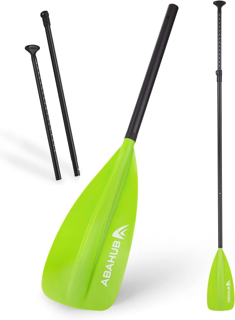 Abahub 3/4-Piece Adjustable SUP Paddle, Lightweight Aluminum Alloy Shaft