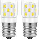 NETEHA AC 125V 3W E17 Base T7 Microwave Dimmable LED Light Bulb, 5000K Daylight White Over Stove Appliance Light for Refrigerator, Range Hood, 8206232A Stove Hood (2 Pack)